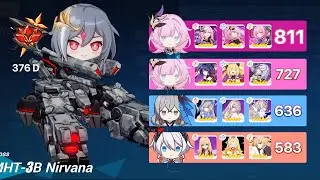 Ranged MHT-3B Nirvana Abyss Compilation - RedLotus 376 D - Honkai Impact 3rd