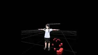 WebXR VRM dance demo using VRM model and BVH retargeting