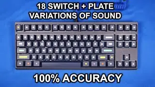 Zoom TKL  Complete Sound Test - PC, FR4, Aluminum Plate x 6 Switches! (WS Silent Linear)