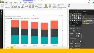 How to create Stacked Column Chart in power bi desktop || laxmi skills power bi  part (9)