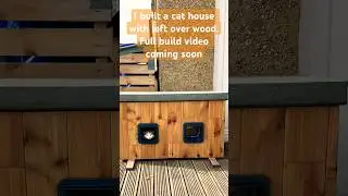 DIY cat house made from off-cuts 🐈 🏠 #diy #woodworking #cat