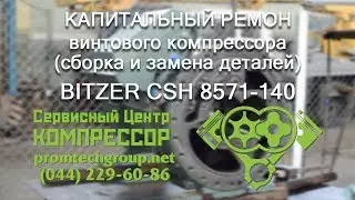Overhaul of screw refrigeration compressor Bitzer CSH8571-140: assembly and replacement of parts