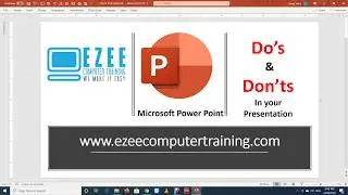 Microsoft PowerPoint -Dos and Don'ts.