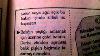Balığın piştiğini anlamak için