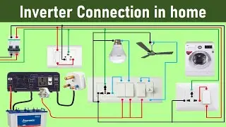 inverter connection for Home | inverter Wiring in home | in Hindi | Electrical Technician