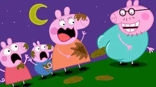 What Is Peppa's Dad Doing??? Please Stop!!! | Peppa Pig Funny Animation