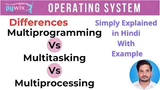difference between multiprogramming and multitasking and multiprocessing | Multiprocessing os