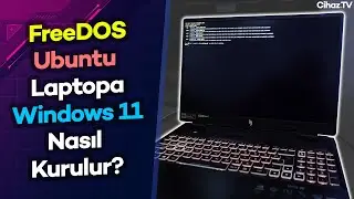 FreeDOS / Ubuntu Laptopa Windows 11 Nasıl Kurulur? Acer Nitro 16 R5 7535HS RTX4050 Kurulum Videosu