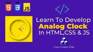 How to create analog clock using HTML | CSS | Javascript | Neomorphism effect | javascript clock