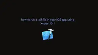 How to run a .gif file in an iOS app using Xcode 10.1
