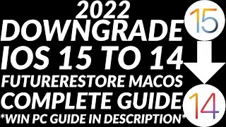 [NEW] Downgrade iOS 15 to 14 unsigned | FutureRestore MacOS | Downgrade to unsigned iOS FULL GUIDE
