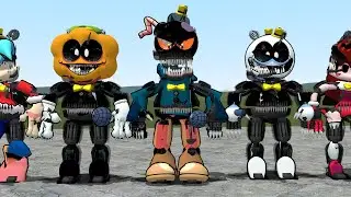 FRIDAY NIGHT FUNKIN' NIGHTMARE ANIMATRONICS!! Garry's Mod [FNF vs FNAF Five Nights At Freddy's]