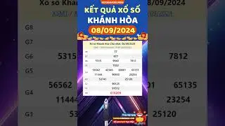 Xổ số Khánh Hòa hôm nay ngày 8 Tháng 9 - XSKH 8/9 - SXKH - #xsmt #xskh