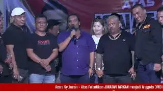 Acara Syukuran Atas Pelantikan Jonatan Tarigan Menjadi Anggota DPRD Provinsi SUMUT