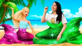 ¡Barbie se convierte en sirena por Carnaval! Vídeos para niñas. Las aventuras de las muñecas.