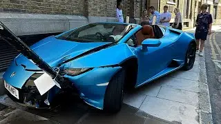 £230k Lamborghini abandoned after driver crashed and fled | SWNS