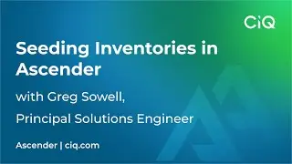 Seeding Inventories in Ascender