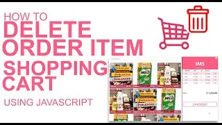 PHP Project: Point of Sale System - Delete Order Items from Shopping Cart using JavaScript Tutorial