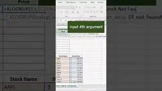 XLOOUP with Error Handler #shorts