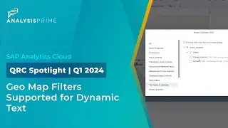 Geo Map Filters Supported for Dynamic Text