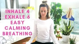 Inhale 4 exhale 6 breathing technique to calm down 🫁 Well With Hels