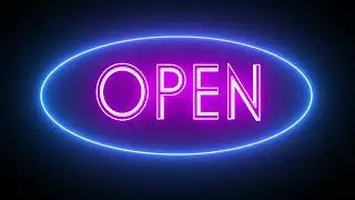 Open Neon sign, Neon open sign, Shop open neon sign