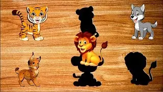 ❤【Дикие животные.🐾Обучающее и веселое видео для малышей】Wild animals🦁🐯🐺🦊
