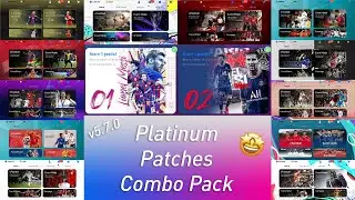 ⚡[v5.7.0] Platinum Patches Combo Pack😍Best Patches for PES Mobile💖Exclusive Iconic Teams🎇Lag Fixed