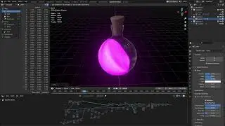 Blender 3.5 Geometry Nodes Liquid in a Bottle Effect Simulation