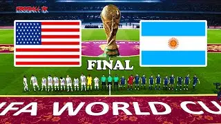 PES 2021 - USA vs ARGENTINA - Final FIFA World Cup 2022 - eFootball