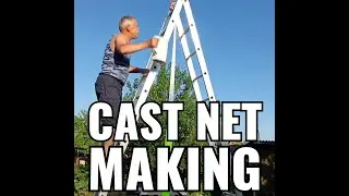 Термообработка рыболовной Кастинговой сети. Cast Net making