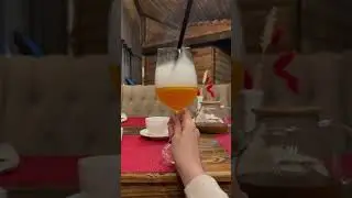 Коктейль с дымом . Своими руками 😁 #коктейль#дымкальяна#бокал
