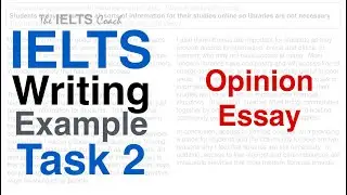 IELTS Writing Example Task 2 Opinion Essay