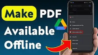 How To Make A PDF Available Offline In Google Drive (Updated)