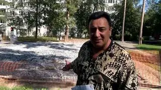 Юрий Зимин - кандидат в депутаты и борьба за сквер. Единая Россия, закатывает сквер под асфальт.