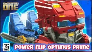 Transformers One Power Flip Optimus Prime Mainline Toy Detailed 4K video Review. Tons of Fun!