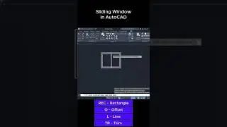 👌How to Make Sliding Window in AutoCAD 
