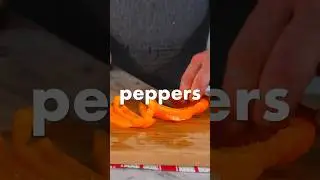 How to cut an Orange Pepper #shorts