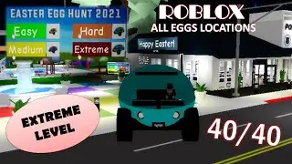 Extreme Level Easter Egg Hunt 2021 in Brookhaven [] Brookhaven 🏡RP Eggs Locations [] ROBLOX