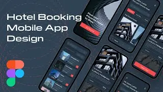 Hotel Booking Mobile App Design - Dark Theme - Figma 2022
