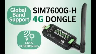Waveshare  4G DONGLE for PC, Raspberry Pi It is available for global area basec on the SIM7600G-H