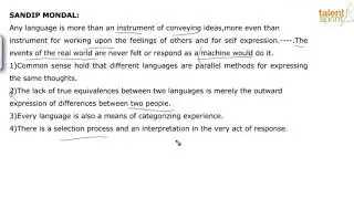Passage Completion | Advanced Example - 3 | Fill in the Blank with Sentence | English | TalentSprint