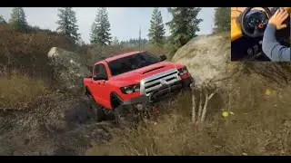 Toyota Tundra Realistic Offroading & Mudding - Snowrunner I Logitech G29
