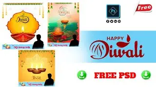 DIWALI POSTERS DESIGN 2024 || PSD FILE LINK BELOW DESCRIPTION FREE DOWNLOAD 👇👇👇