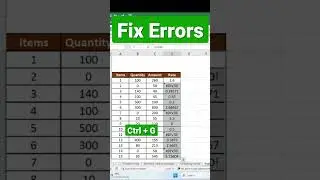 FIX Excel Errors FAST in Excel!