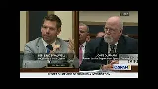 Rep. Swalwell gets Durham to admit President Biden allowed Durham report to continue unhindered