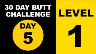 30 DAY BUTT challenge Day 5️⃣  - Level 1 🟡 push your Buttocks
