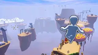 How Long Can I Hold My Breath? - Human Fall Flat Underwater 100% Playthrough