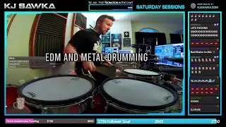 EDM & Metal drumming: A clip from a live stream playing some bangers