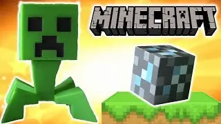 Minecraft Creeper Vinyl Figure unboxing & review on kids channel SanSanychTV